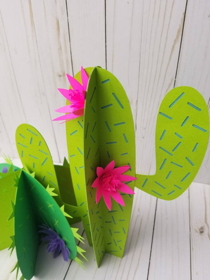 Tacos and Tequila CenterpieceCactus Centerpiece3D Cactus CenterpieceTaco Twosday PartyCacti CenterpieceLlama Birthday PartyTable Decor