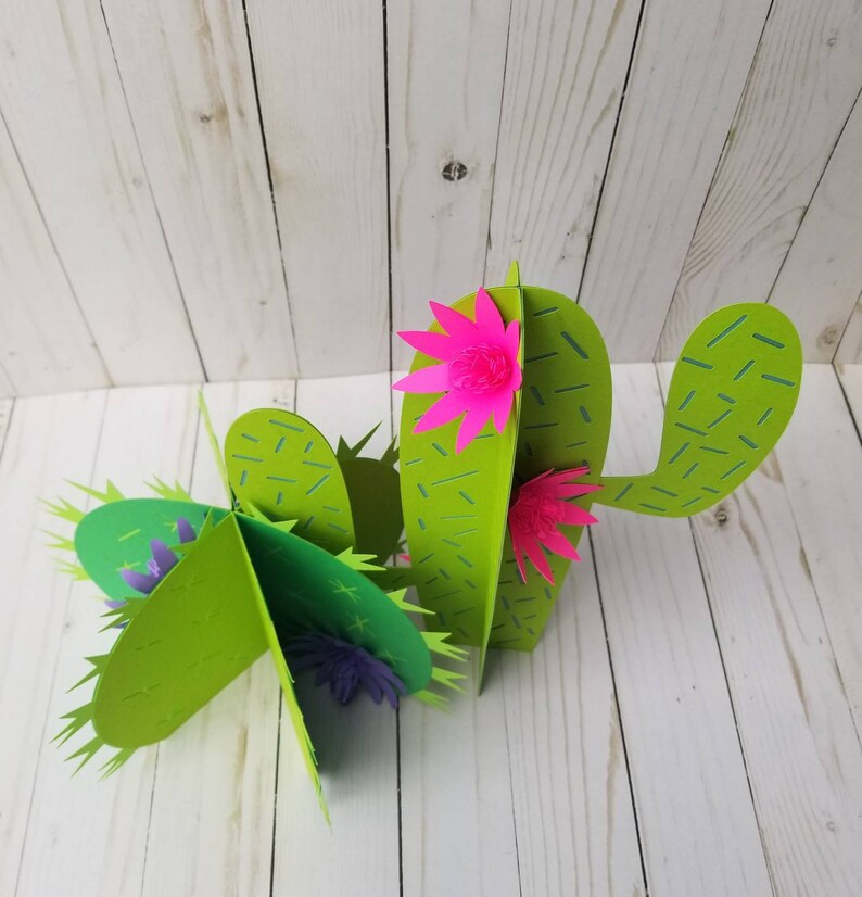 Tacos and Tequila CenterpieceCactus Centerpiece3D Cactus CenterpieceTaco Twosday PartyCacti CenterpieceLlama Birthday PartyTable Decor