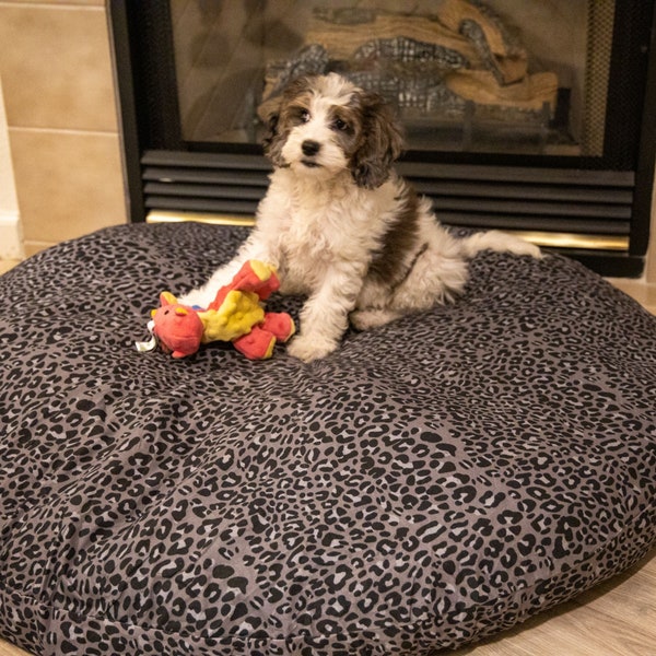 Couvre-lit pour chien - Drap-housse - Lavable - Convient au lit pour chien carré et rond Costco