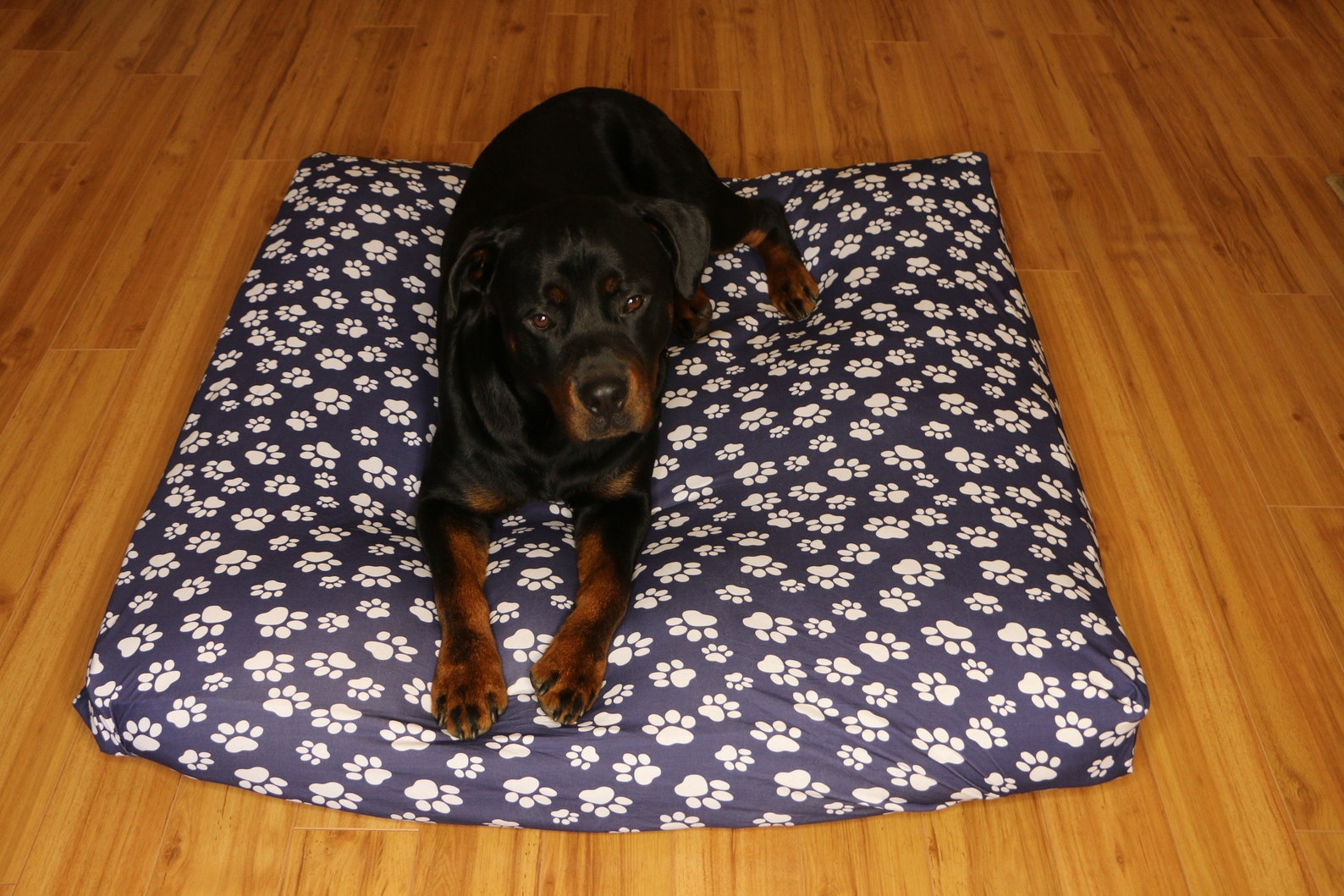 Square Dog Bed Cover Large Fitted Sheet Navy Washable Etsy UK