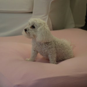 Large Dog Bed Cover - Fitted Sheets for your Square Costco Pet Beds - Washable - Pink