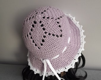 Bucket summer cotton hat Women's spring hat Crochet summer hat Cotton bucket hat Cotton hat Crochet bucket hat Gift for woman Gift for mom