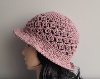 Bucket summer cotton hat Women's spring hat Crochet summer hat Cotton bucket hat Cotton hat Crochet bucket hat Gift for woman Gift for mom