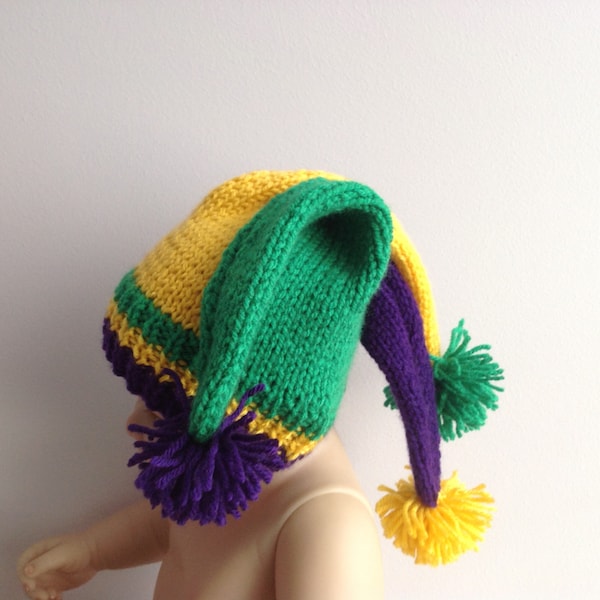 Knit Jester Hat Etsy