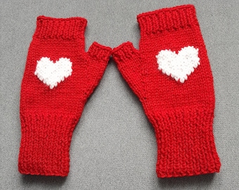 Valentines Day Gift, Fingerless Mittens, Womens knit handmade mittens, fingerless gloves, fingerless mittens, gifts for mom, gift for girl