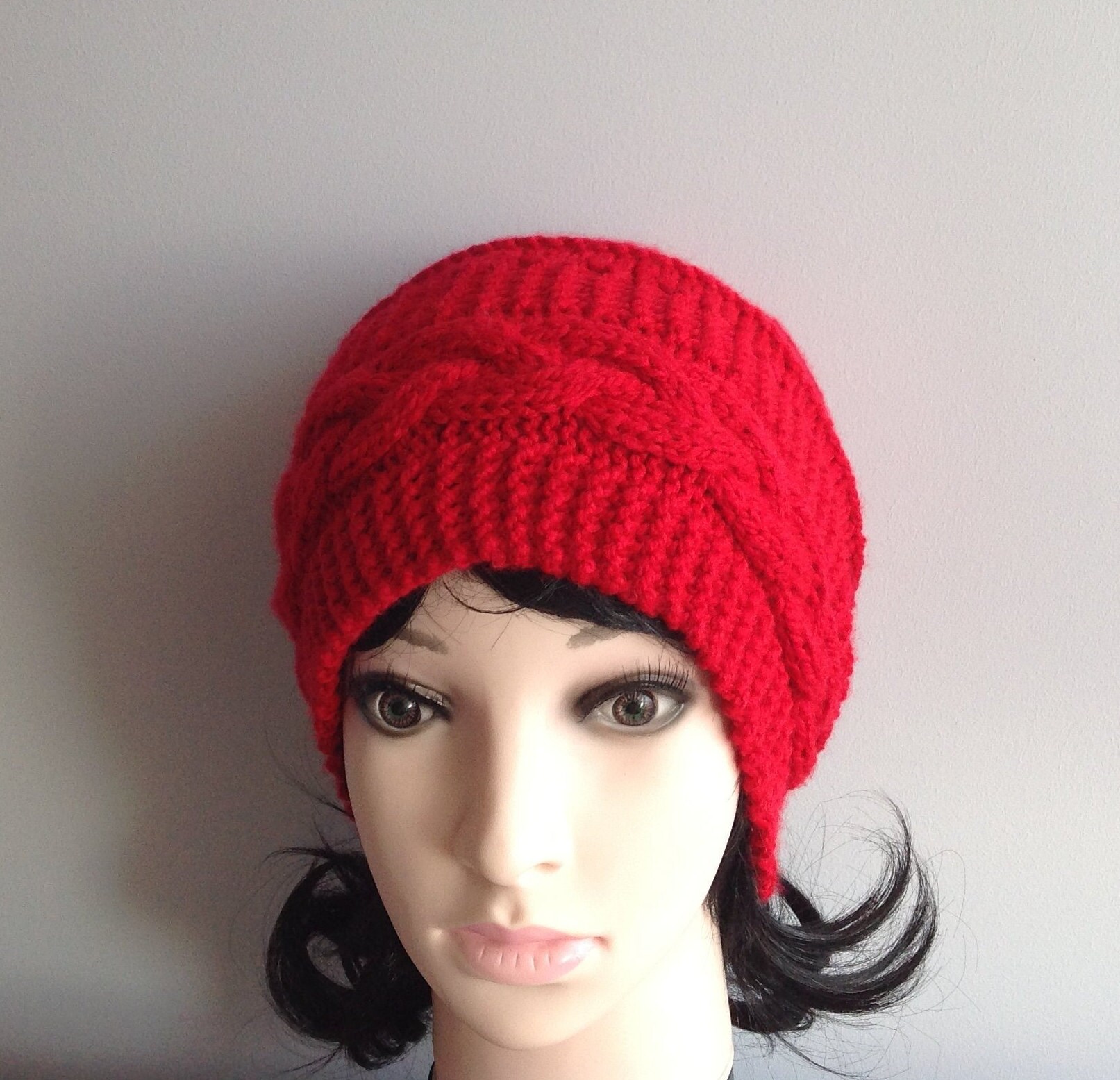 Woman Knitted Beanie Ladies Hat Woman Winter Hat Knit Hat Etsy UK