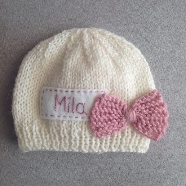 Knit Newborn Hat Etsy