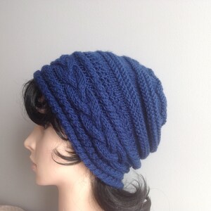 Frauen Slouchy Beanie, Slouchy Hut, Handgestrickte Mütze, handgemachte Frauen Strickmütze, Winter Accessoires, Mädchen Strickmütze, Weihnachtsgeschenk für Mama