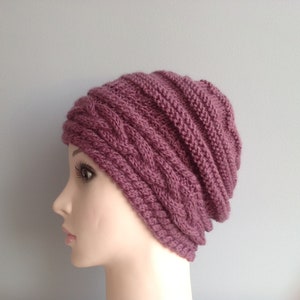 Damen Slouchy Beanie, Slouchy Mütze, Handgestrickte Beanie, Slouchy Beanie, Damen Strickmütze, Winter Accessoires, Mädchen Strickmütze