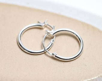 Hoops 925 silver, small hoops rings, sterling silver, silver hoops