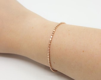 Rose gold bracelet disc