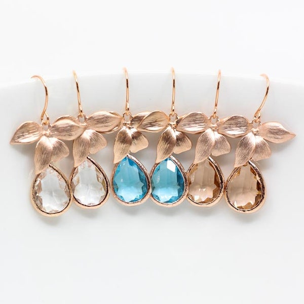 Earrings Rose Gold // Earrings Rose Gold // Bridal Jewelry // Bridal Earrings