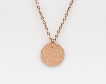 Kette Rosegold Plättchen