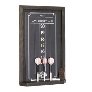 Black Cricket Chalkboard Scoreboard | Dartboard Accessory | Made in the USA