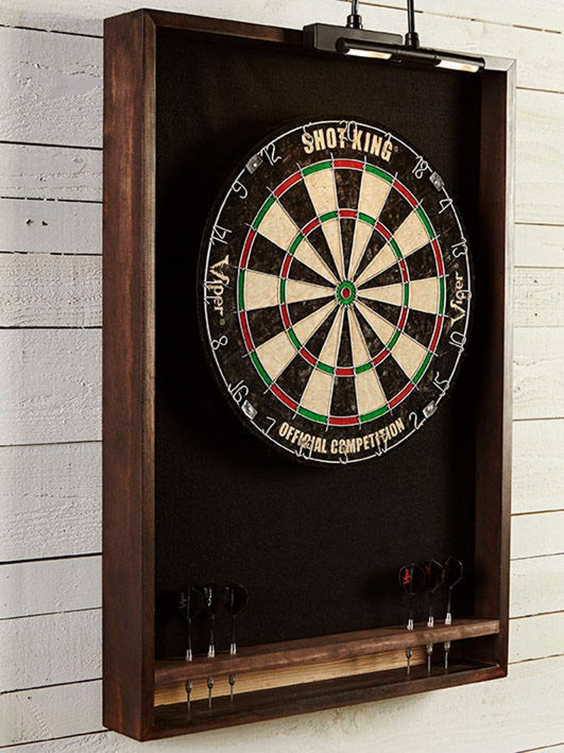 Custom Dartboard With Mahogany Finish Includes Foam Etsy