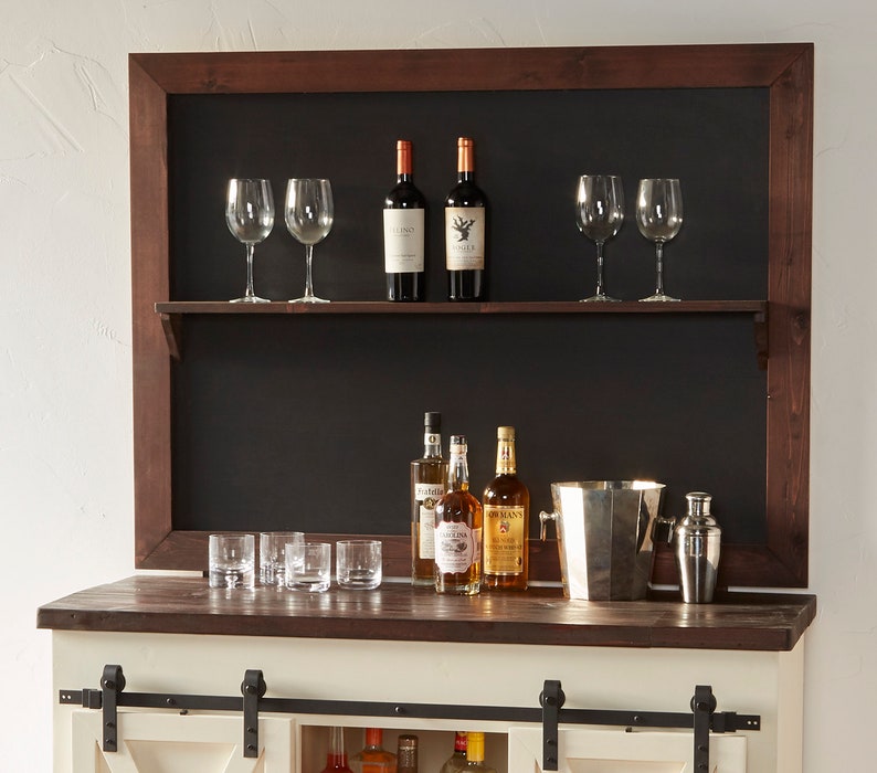 Farmhouse Coffee Bar/liquor W/double Barn Doors and Etsy