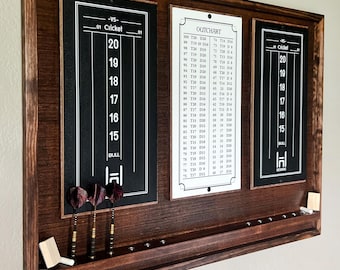 The Scorekeeper – Handcrafted Dartboard Scorekeeping Center
