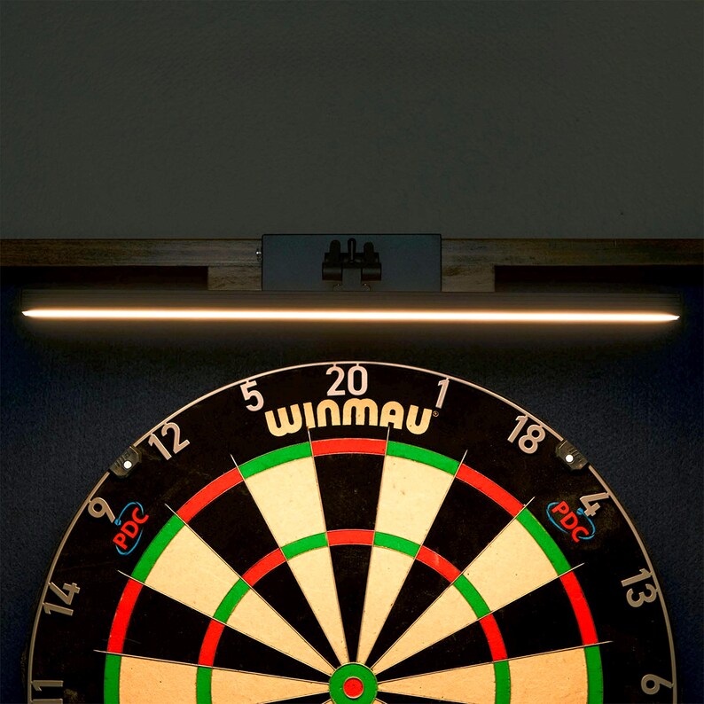 Handcrafted Dartboard Cabinet With Scoreboards, LED Light, Navy Color ...