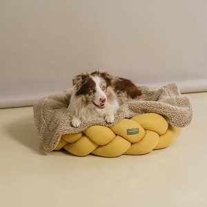 HuntingPony Kolosony Dog bed Yellow Pet beds Modern dog bed Dog beds Small Medium Dog Dog bed Large Dogs image 6