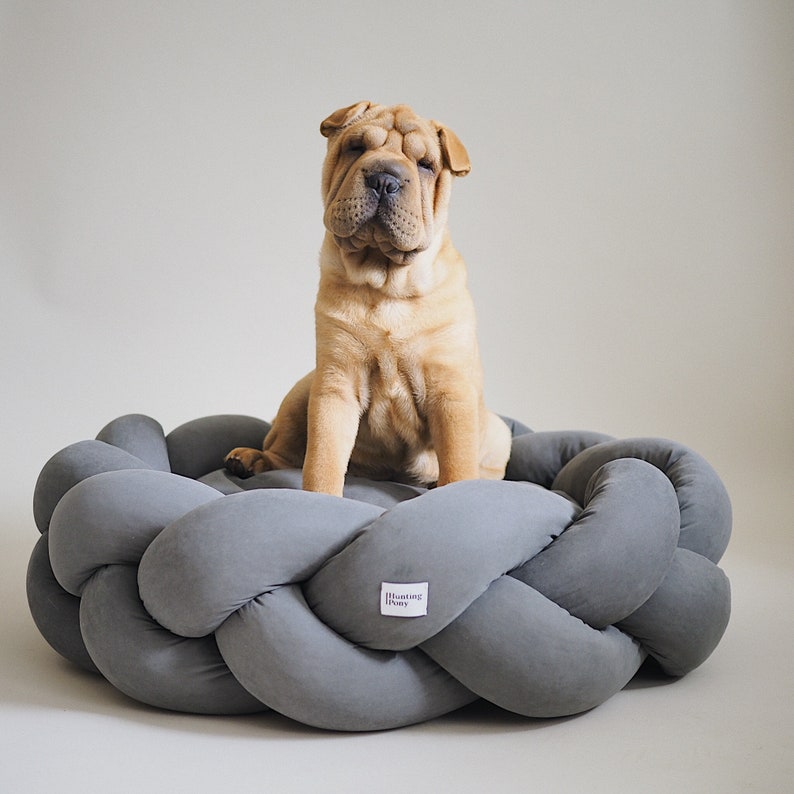 Hunting Pony Kolosony Dog Bed Dark Grey Pet Beds Modern Dog Etsy UK