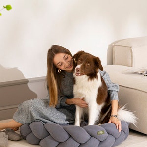 HuntingPony Kolosony Dog bed Dark gray Pet beds Modern dog bed Dog beds Small Medium Dog Dog bed Large Dogs Modern dog bed image 2