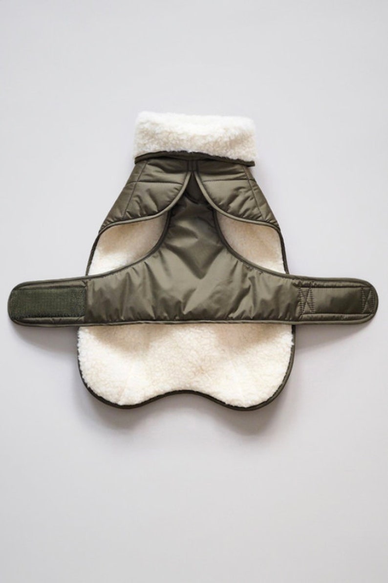 Dog Coat Khaki Dog Jacket Winter clothes for dogs Woolen Etsy