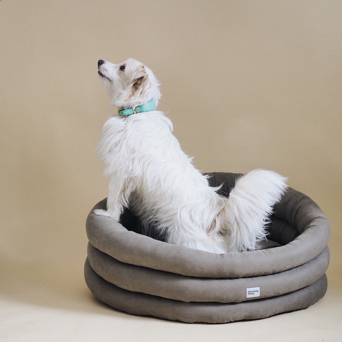 Cloud Dog Bed Round Dark Washable Pet Bed Handmade Dog Bed Etsy