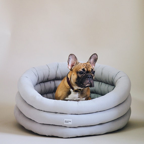 Cloud Dog Bed Gray Washable Pet House Handmade Dog Bed Etsy