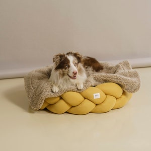 HuntingPony Sleepy-Pony dog blanket Hunting Pony beige blanket for dogs Сotton fur blanket for dogs image 3