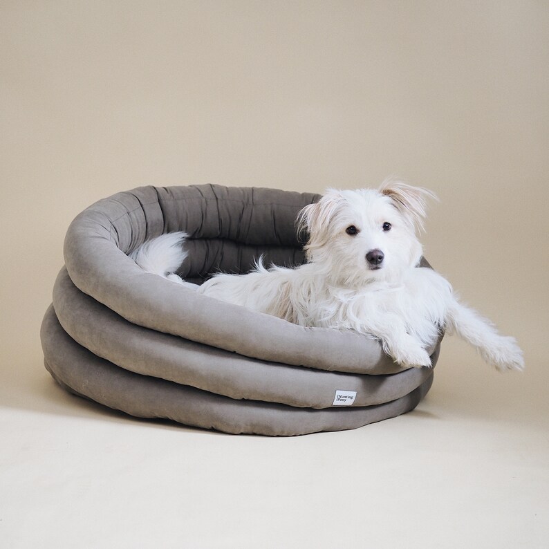 Wolke Hund Bett Runde dunkel waschbar Haustier Bett Etsy