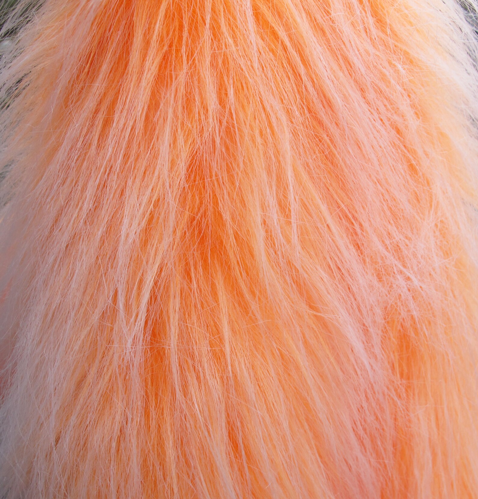 Luxury Faux Fur Fabric 19 Orange Long Pile Faux Fur Etsy