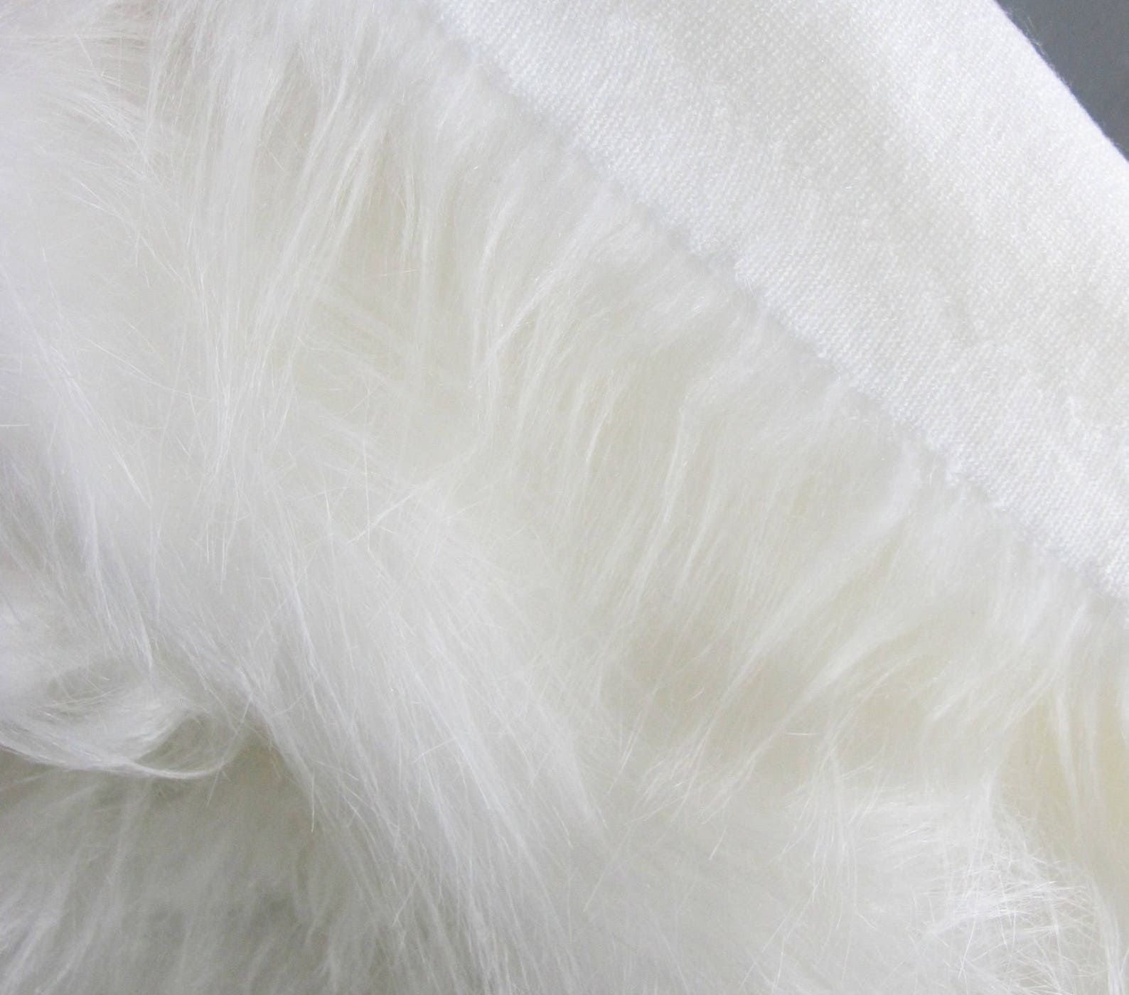 Luxury White Faux Fur Fabric 19 Long Pile Faux Fur Etsy