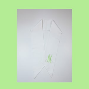 Monogrammed Wreath Sash #123