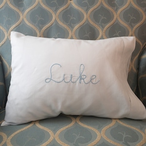 Monogrammed Baby Pillow, Custom Baby Pillow Sham, Personalized Pillow Sham, Monogrammed Baby Gift, Monogrammed Nursery