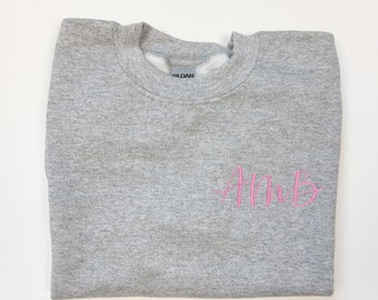 Personalized Youth Sweatshirt, Custom Monogram Sweatshirt , Modern Monogrammed Sweatshirt for Kids, Child Size Sweatshirt