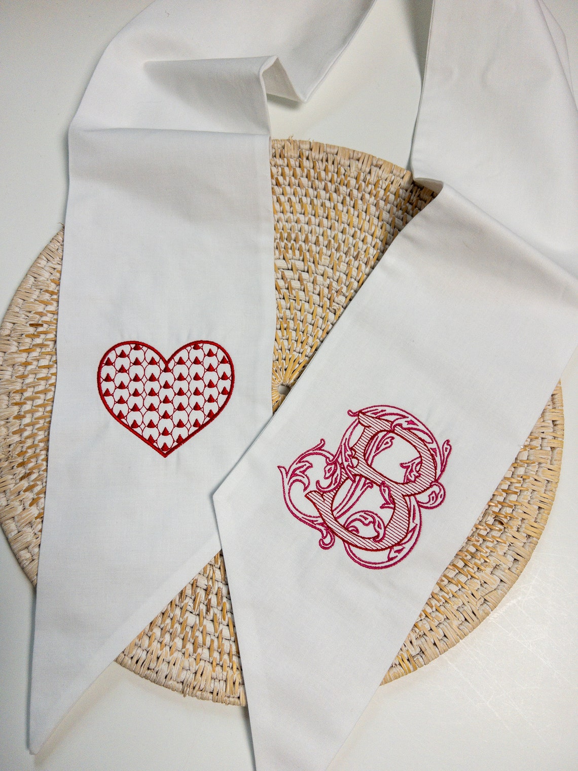 Valentine's Monogrammed Wreath Sash, Valentine Wreath Sash, Valentine's ...