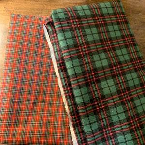 Monogrammed Christmas Plaid Wreath Sash, Holiday Wreath Sash #123