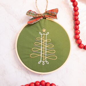 Embroidered Christmas Tree Christmas Ornaments