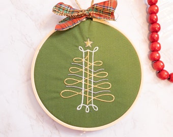 Embroidered Christmas Tree Christmas Ornaments