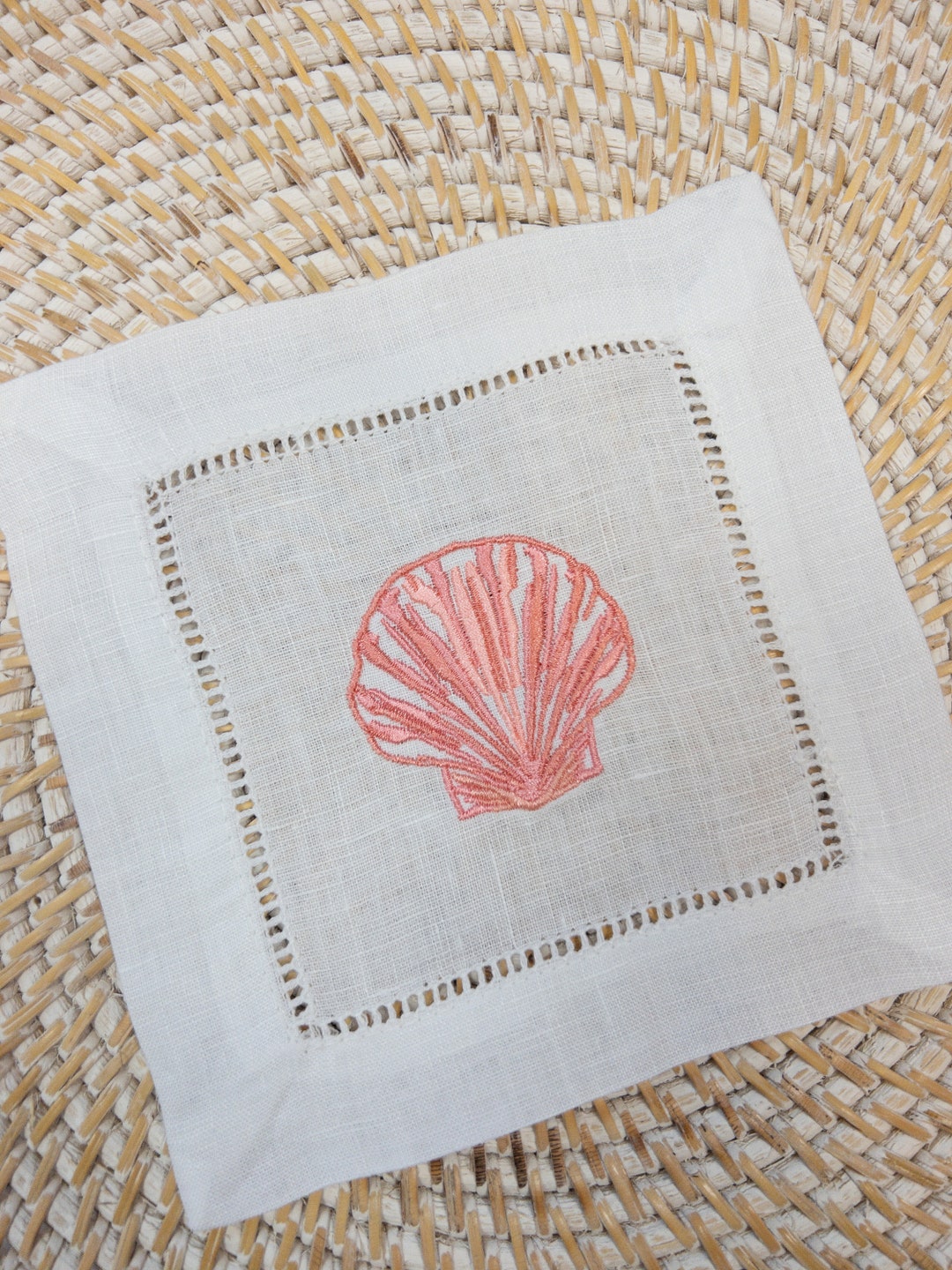 Seaside Shell Cocktail Napkins
