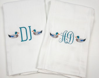 Mallard Duck Baby Burp Cloth - Duck Burp Cloth - Baby Shower Gift