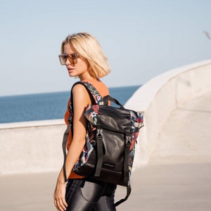 Floral Backpack for Women Floral Rucksack Women Floral - Etsy