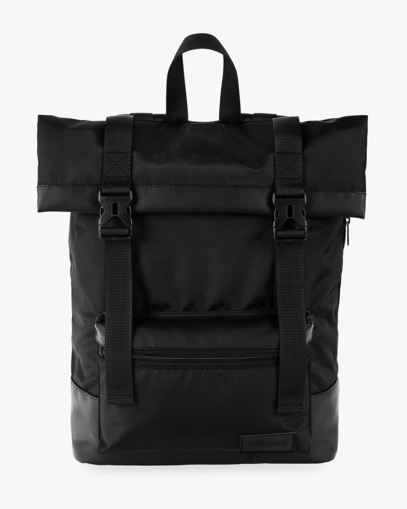 Linen men's backpack laptop, Leather Men's backpack work, Travel backpack women, Rucksack, Girls backpack everyday, Gift for Her, Linen bag image 9