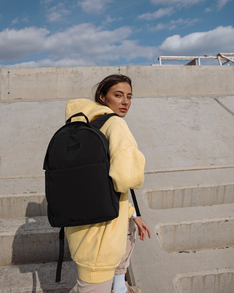 backpack for trip weekend backpack backpack for walking everyday backpack Backpack Canvas Black