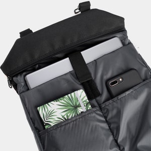 Floral backpack for women, floral rucksack, women floral backpack, medium floral backpack, eco-leather wome back, eco-friendly rucksack image 8