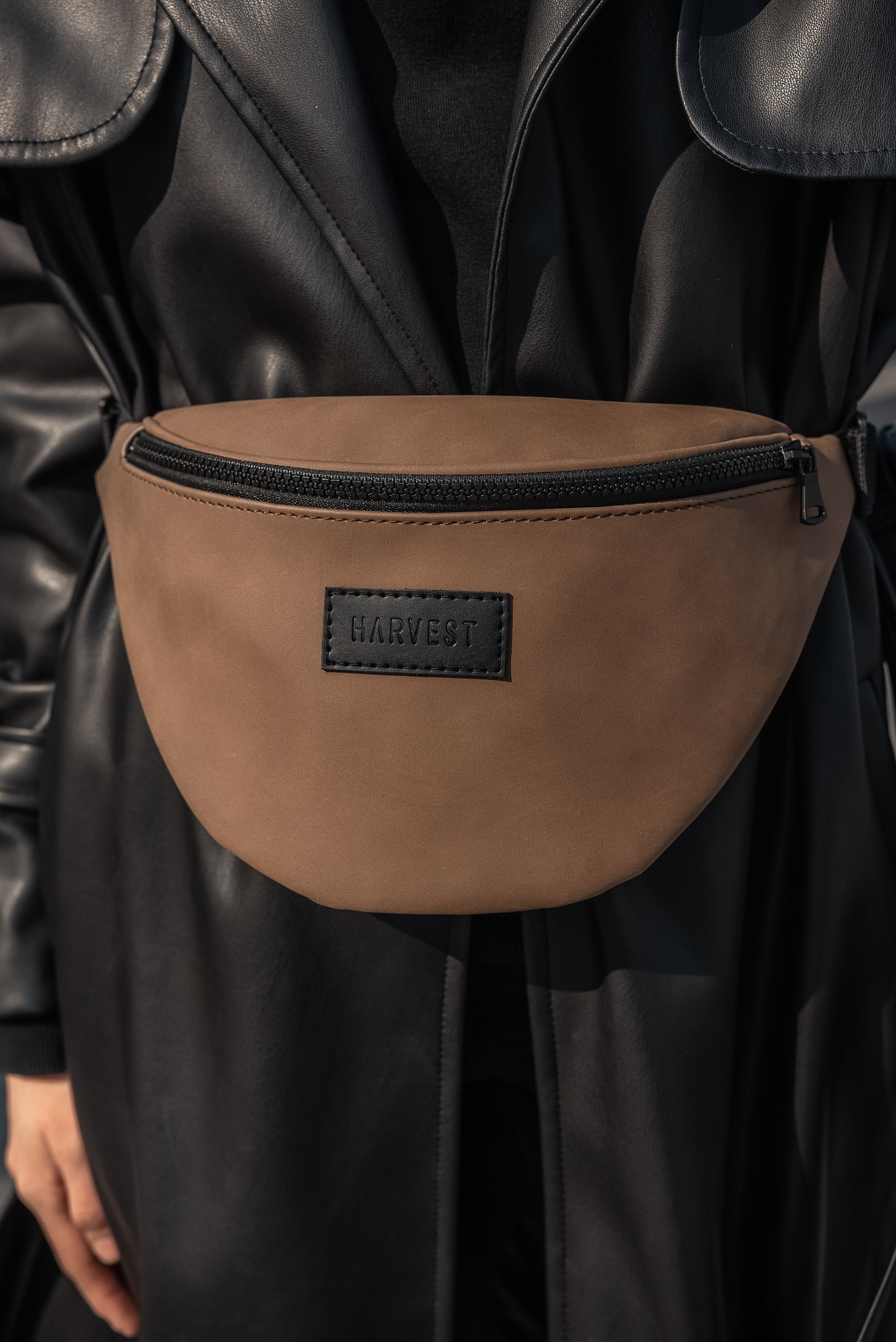 Beige Fanny Pack Leather Crossbody Small Fanny Pack Leather Etsy