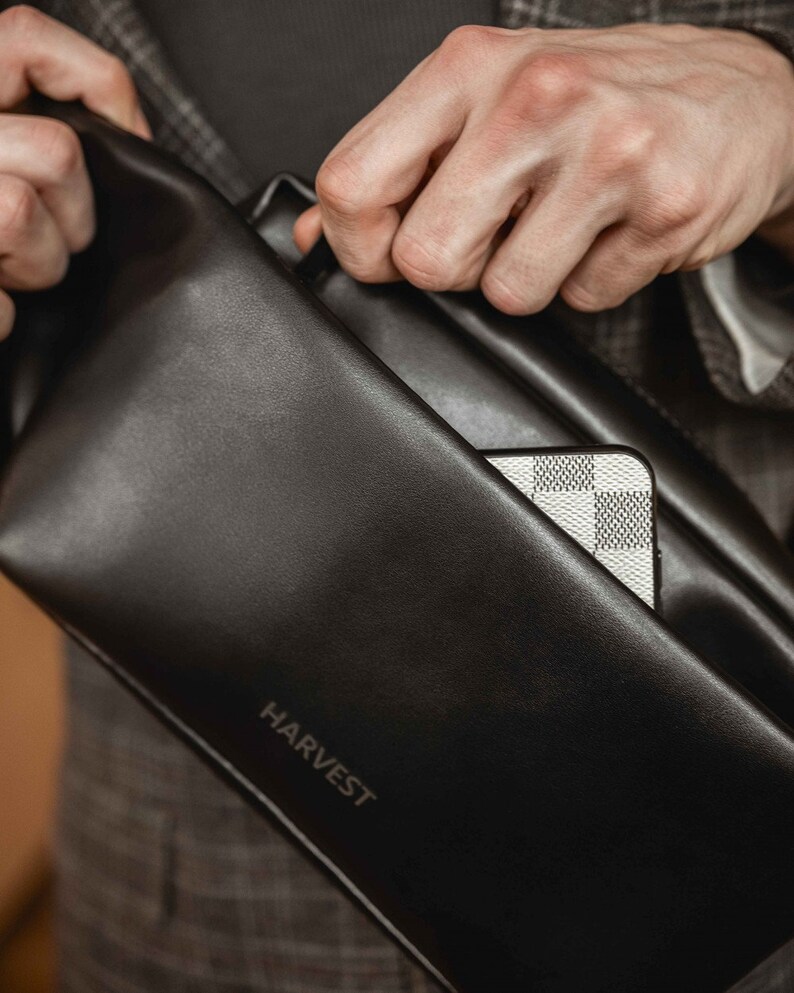 Shoulder Bag vegan shoulder bag leather crossbody bag mens Etsy