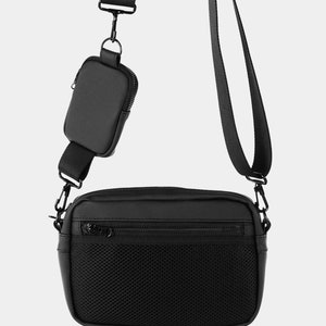 Black Fanny Pack, Bum Bag, Hip bag, Leather belt bag, Hip Bag from Men, Bum bag, Waist bag, Handmade Hip Bag, Hip Pouch Belt Bag, Waist Bag image 8