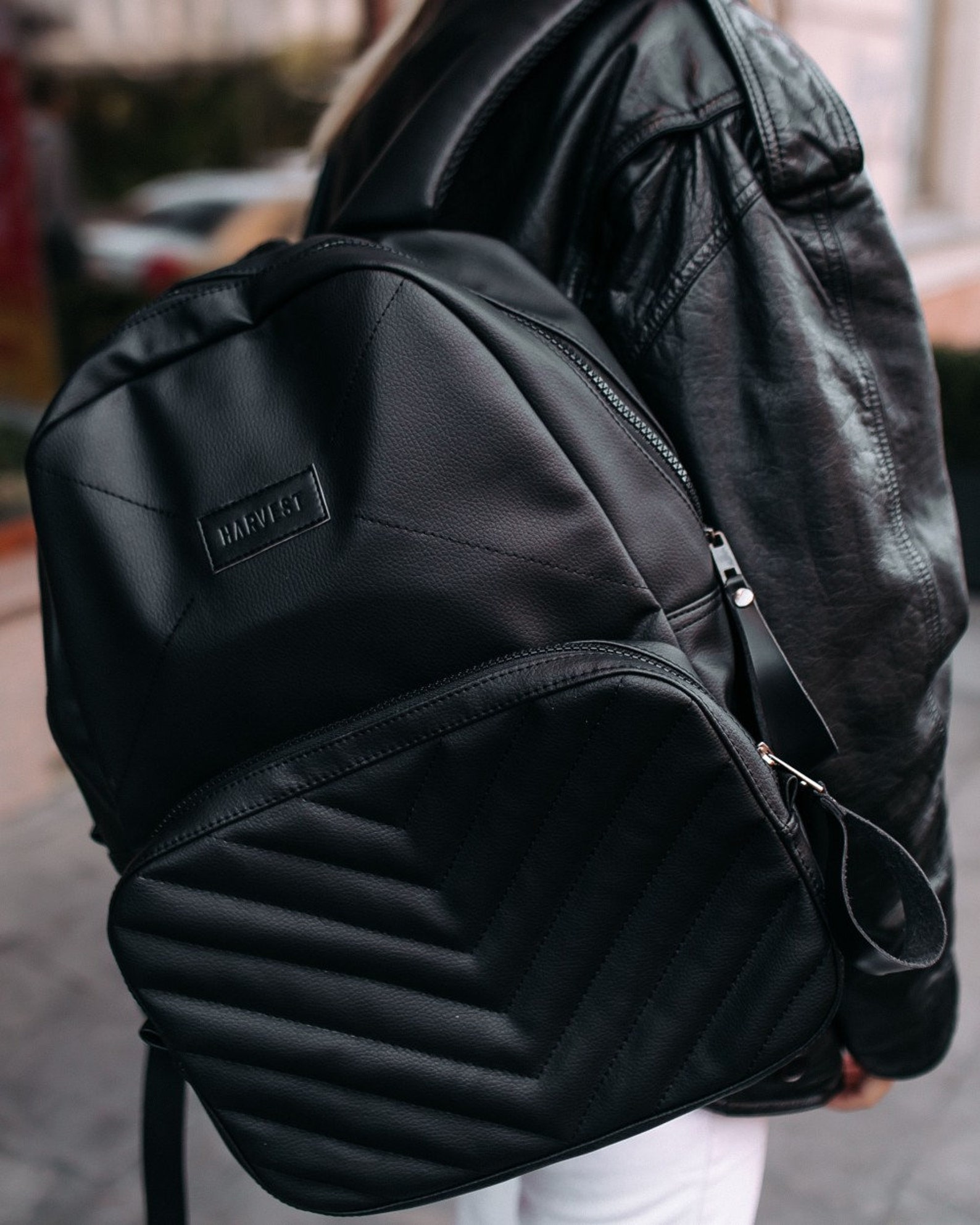 Laptop backpack black vegan for ladies Etsy