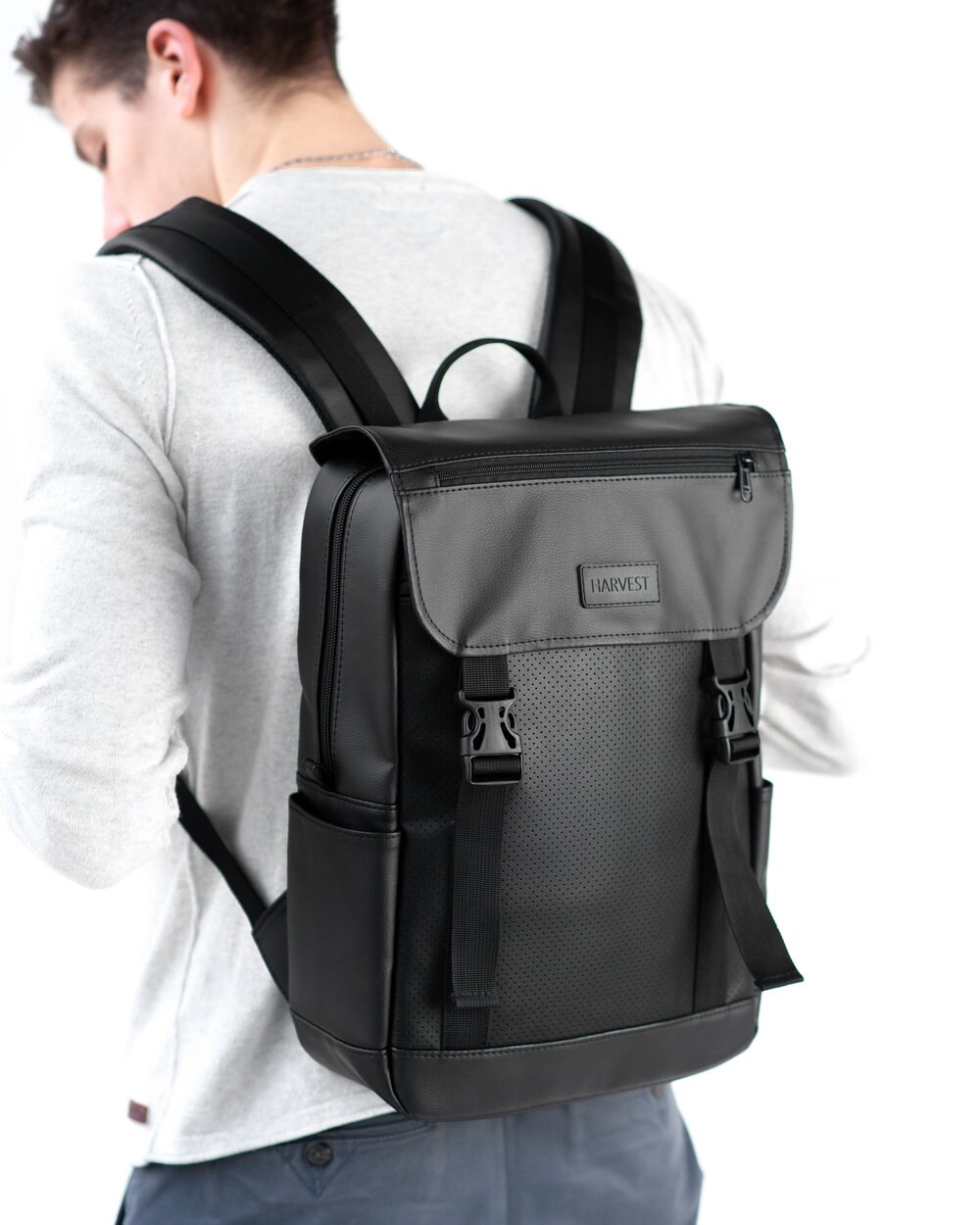 Minimalist backpack Work College Office Backpack Commuting Etsy